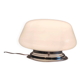 Plafonnier style Art-déco globe opaline - mid. XXeme