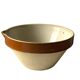 🍂 Small terracotta bowl with brown glazed neck 🍂