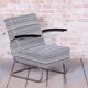 Set of Czech Bauhaus Armchair and Ottoman attributed to W. Gispen for Mücke-Melder, 1930s, Set of 2