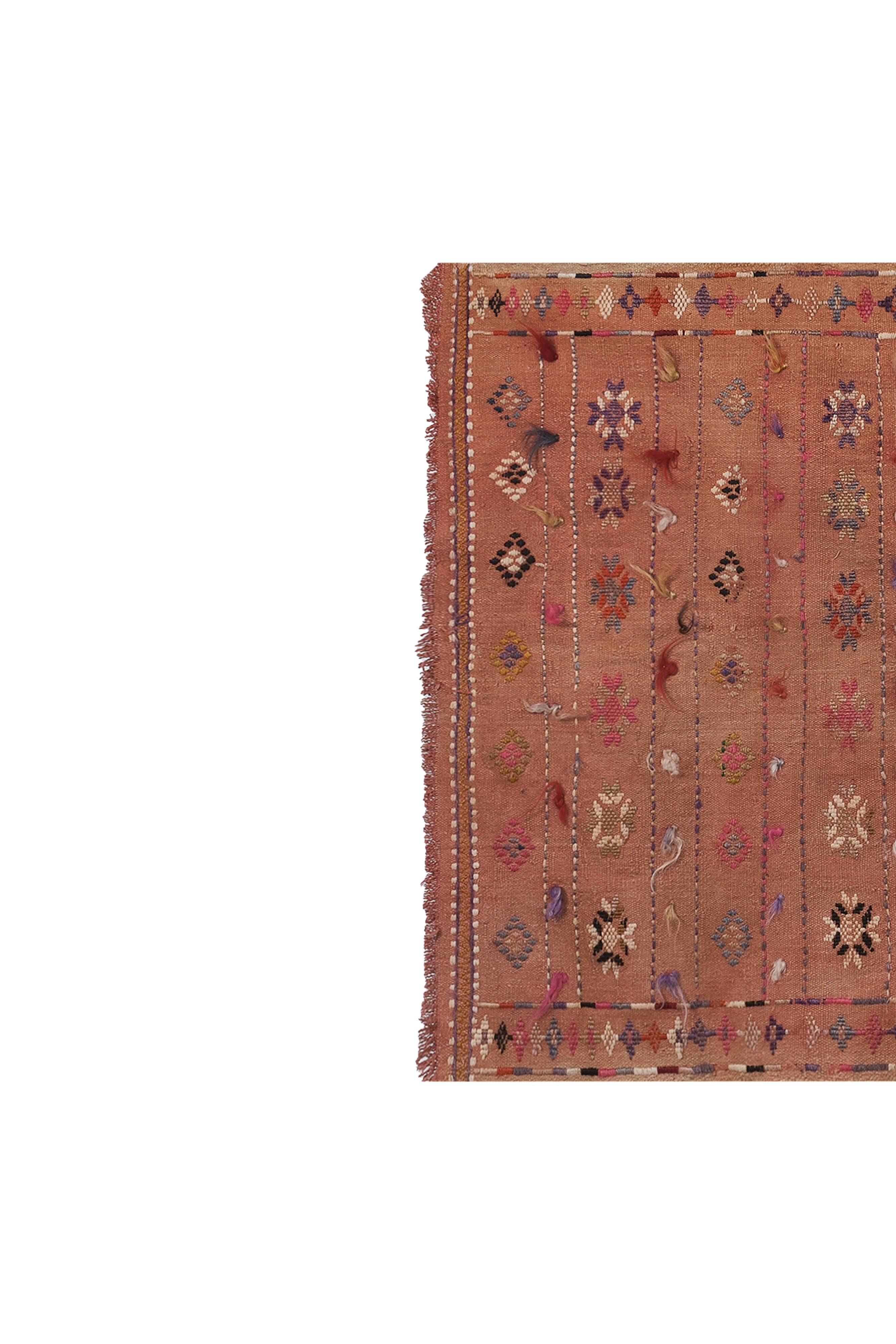 Vintage Turkish Oushak Rug Handwoven 95x140 cm