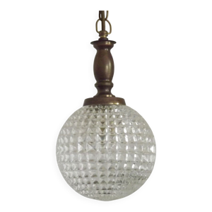 Lustre en verre moulé