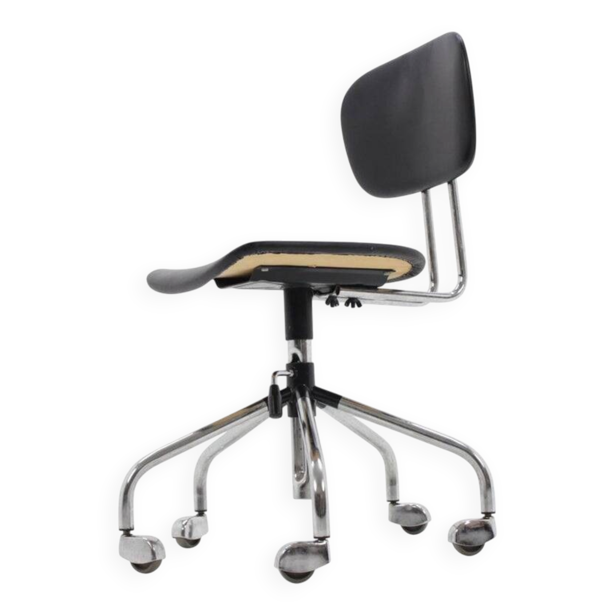 Chrome Wheel Office Chair