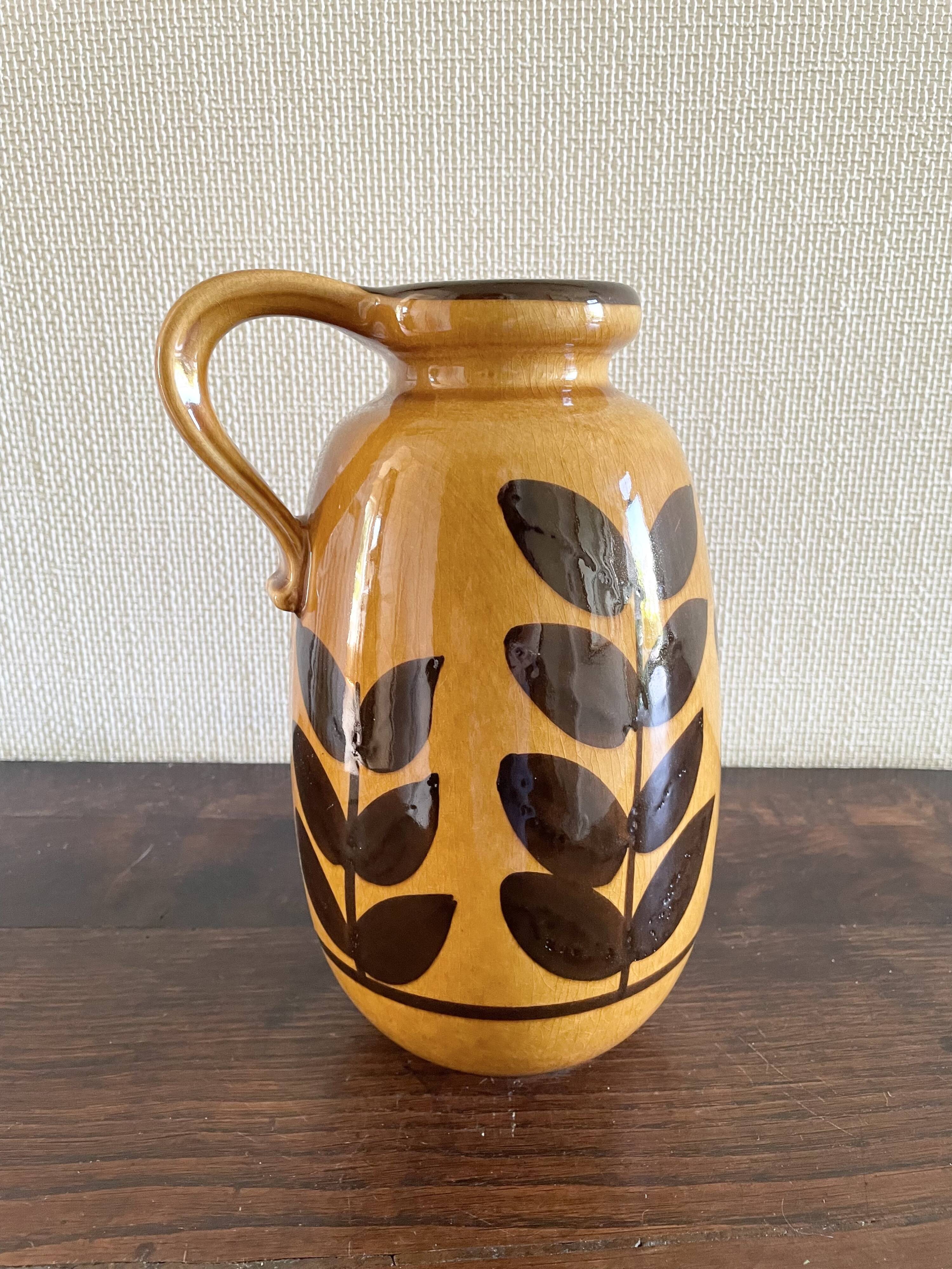 West Germany glazed ceramic vase