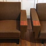 Sofa sofa daybed convertible 60 years 70 khaki