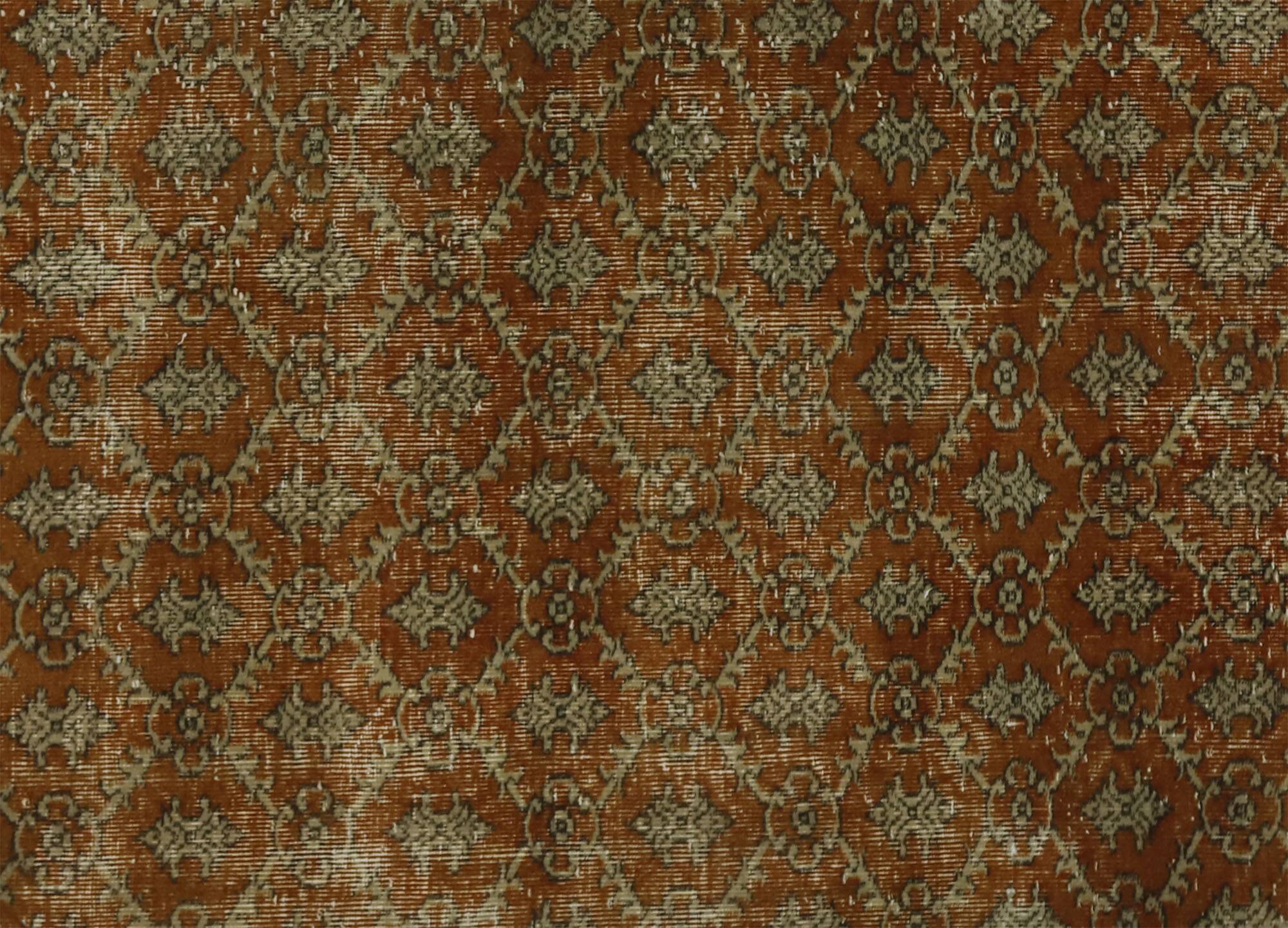 Turkish Anatolian Handmade Vintage Rug 255 cm x 164 cm