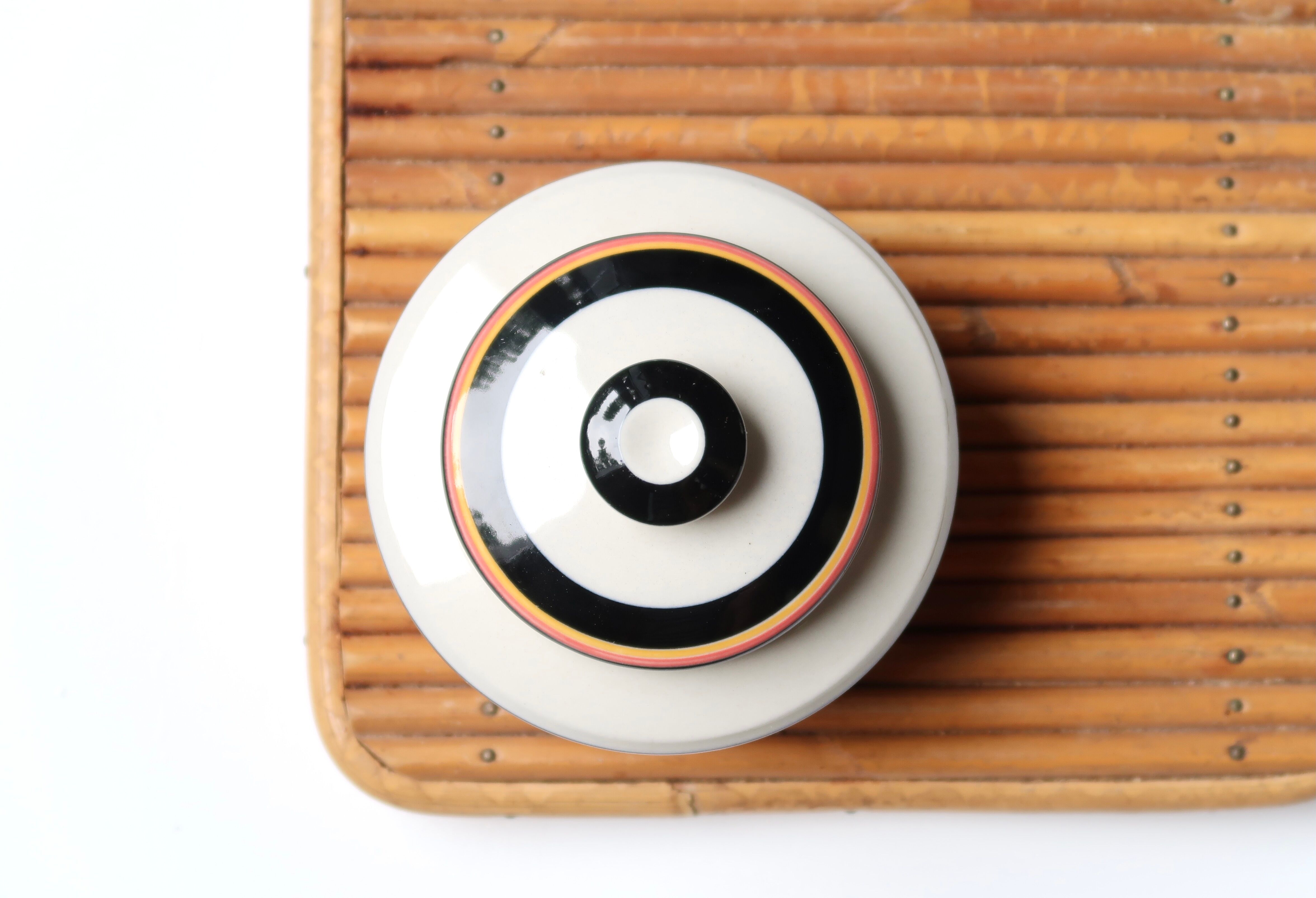 Porcelain sugar bowl arabia finland reimari, 60s