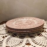 Set of 4 English ironstone plates