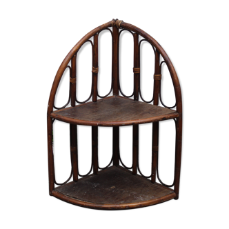 Rattan shelf
