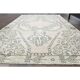 1970s Vintage Turkish Oushak Handmade Wool Cotton Pink Area Rug 130x211