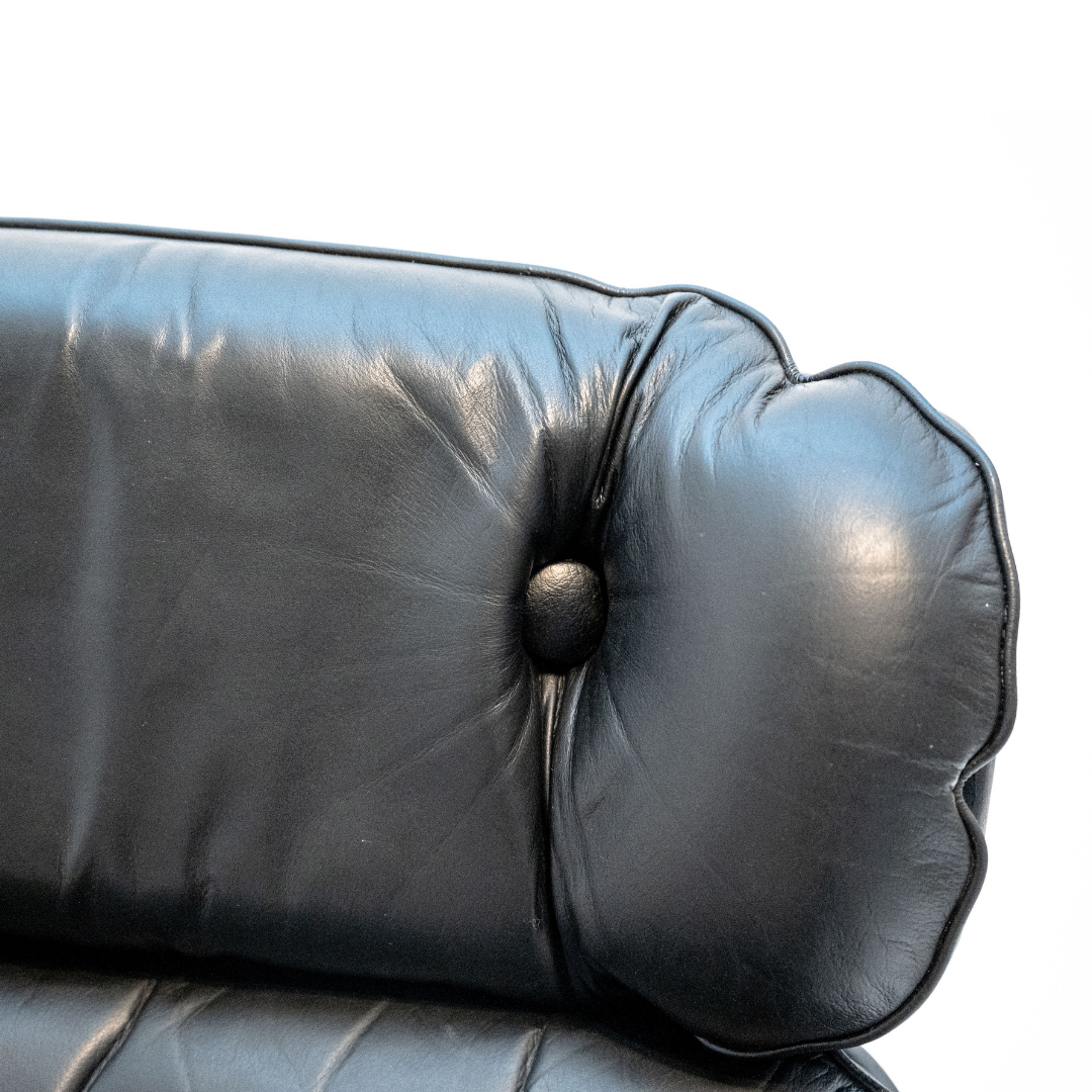 Leather lounge chair