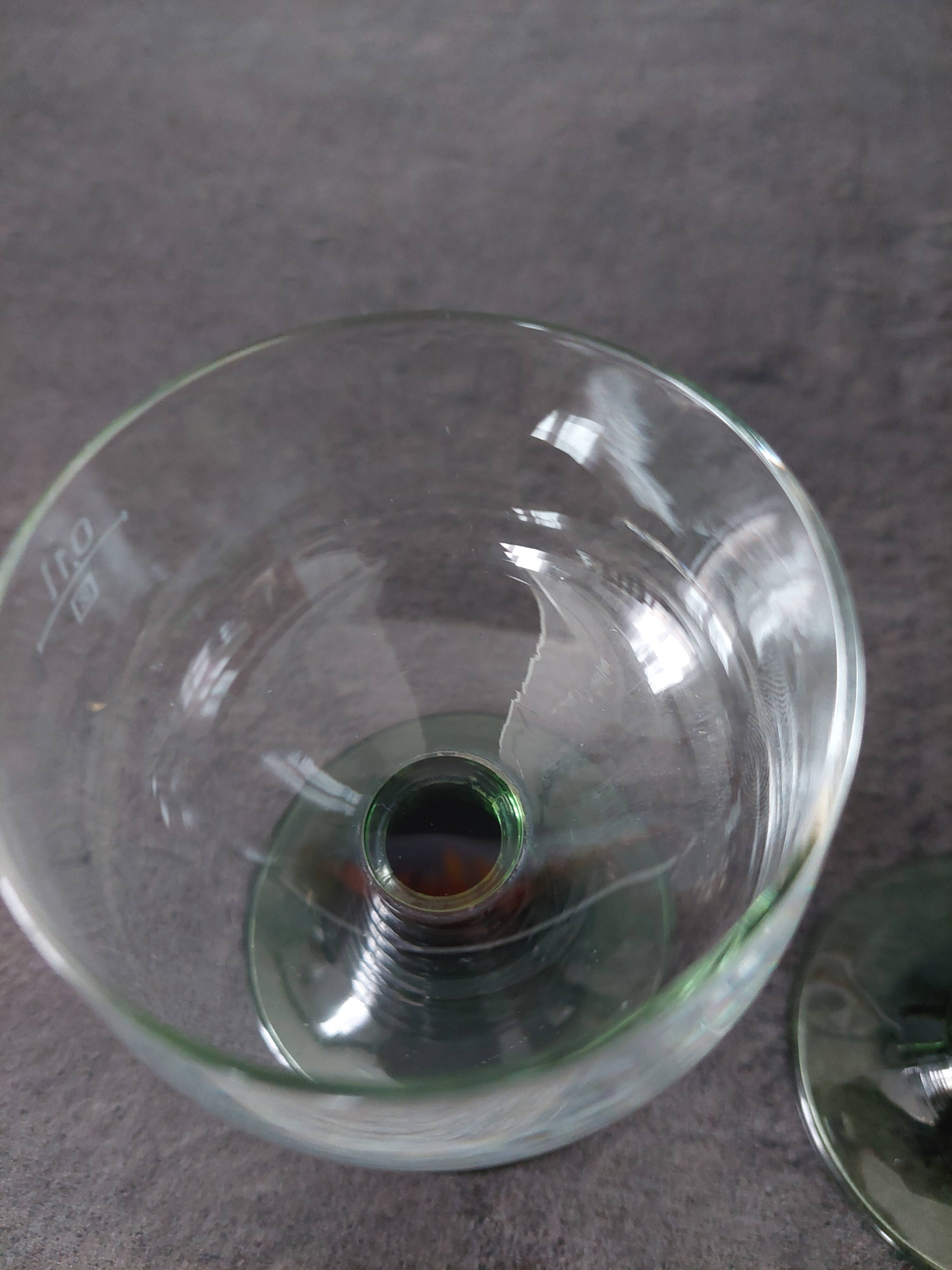 Crystal glasses of Alsace white wine