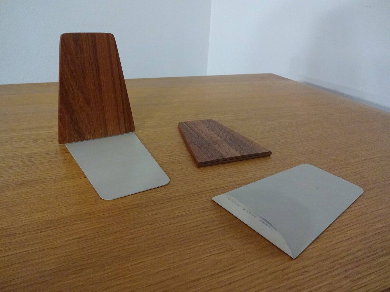 Danish Teak Bookends from Feldballes Møbelfabrik, 1960s, Set of 2
