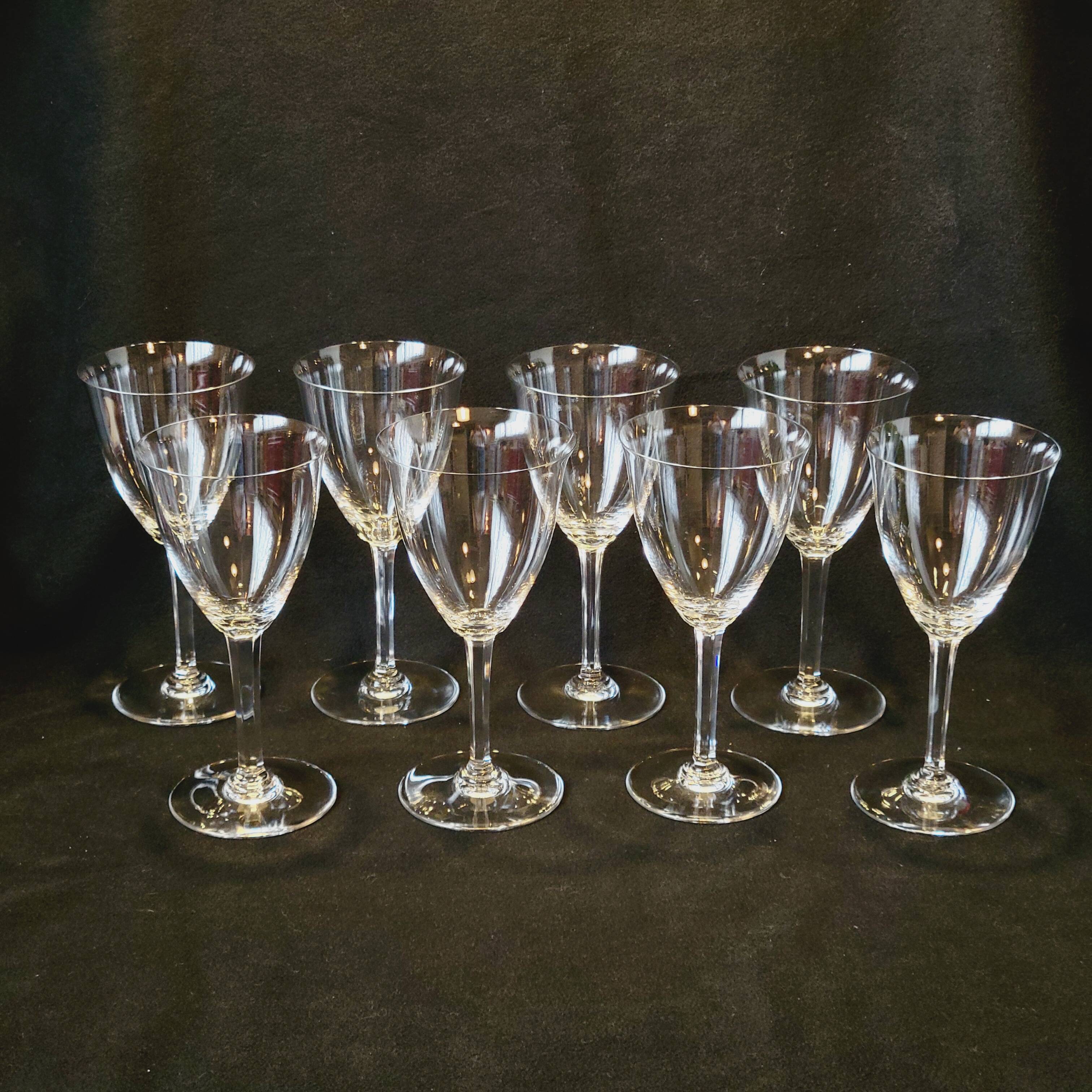 8 Baccarat Coppelia water glasses in perfect condition