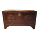 Chinese wedding chest in carved wood