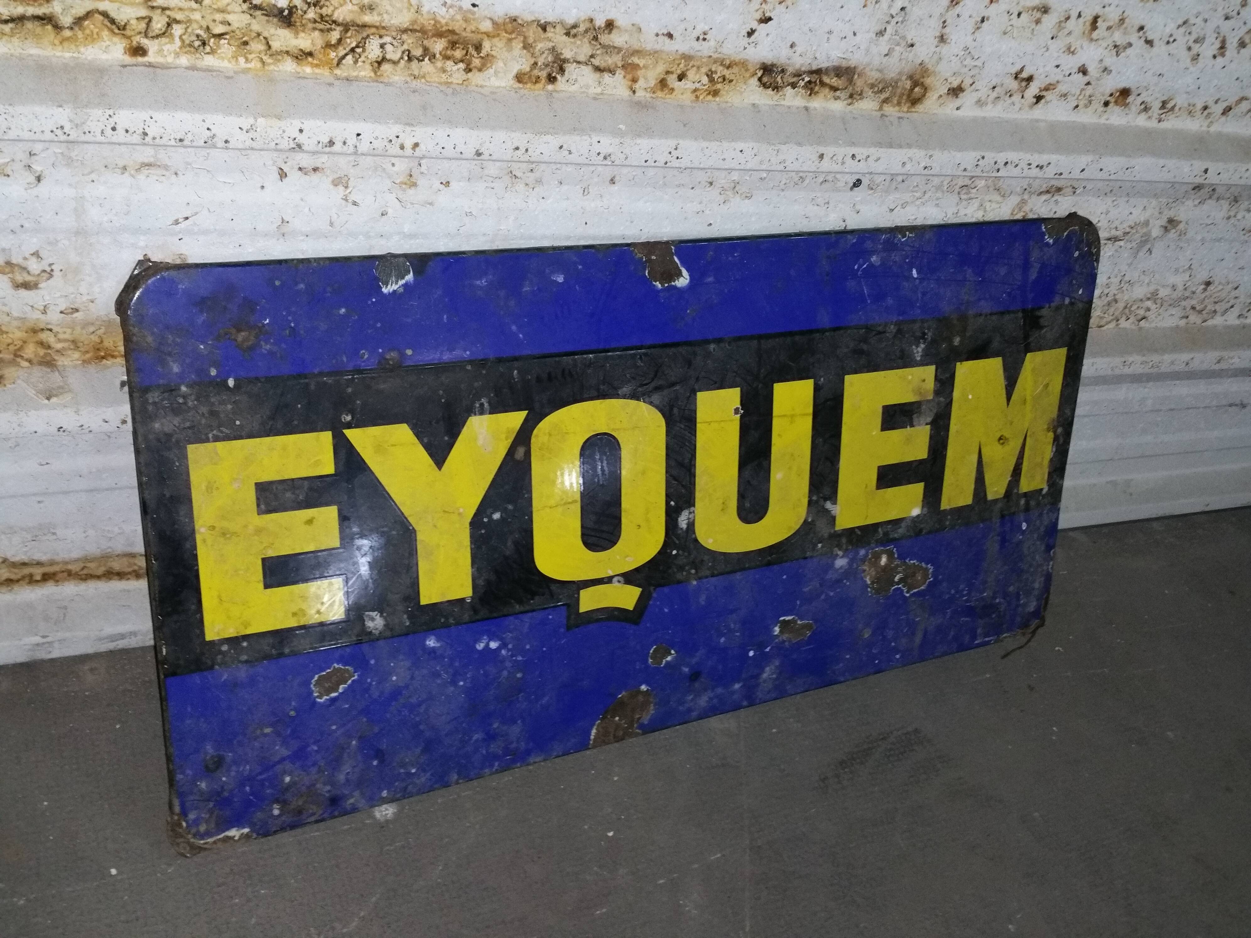 Enamelled plate old eyquem