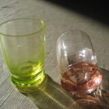 2 vintage liqueur glasses - Ouraline-