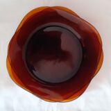 Suite of 4 amber dessert plates