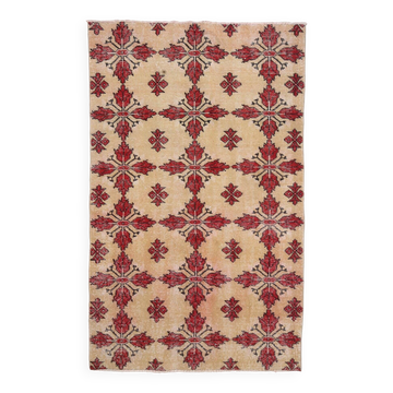 4x7 Soft Color Classic Floral Vintage Area Rug, 113x218Cm SK 2001