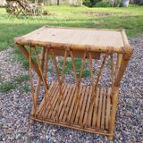 Rattan bedside table