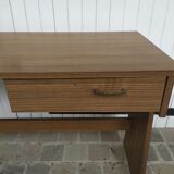 Vintage desk in brown formica