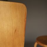 Alvar Aalto model 66 Chairs for Artek. 1940s. Set of 4