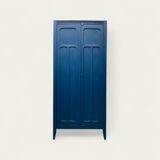 1940s Parisian blue paneled wardrobe
