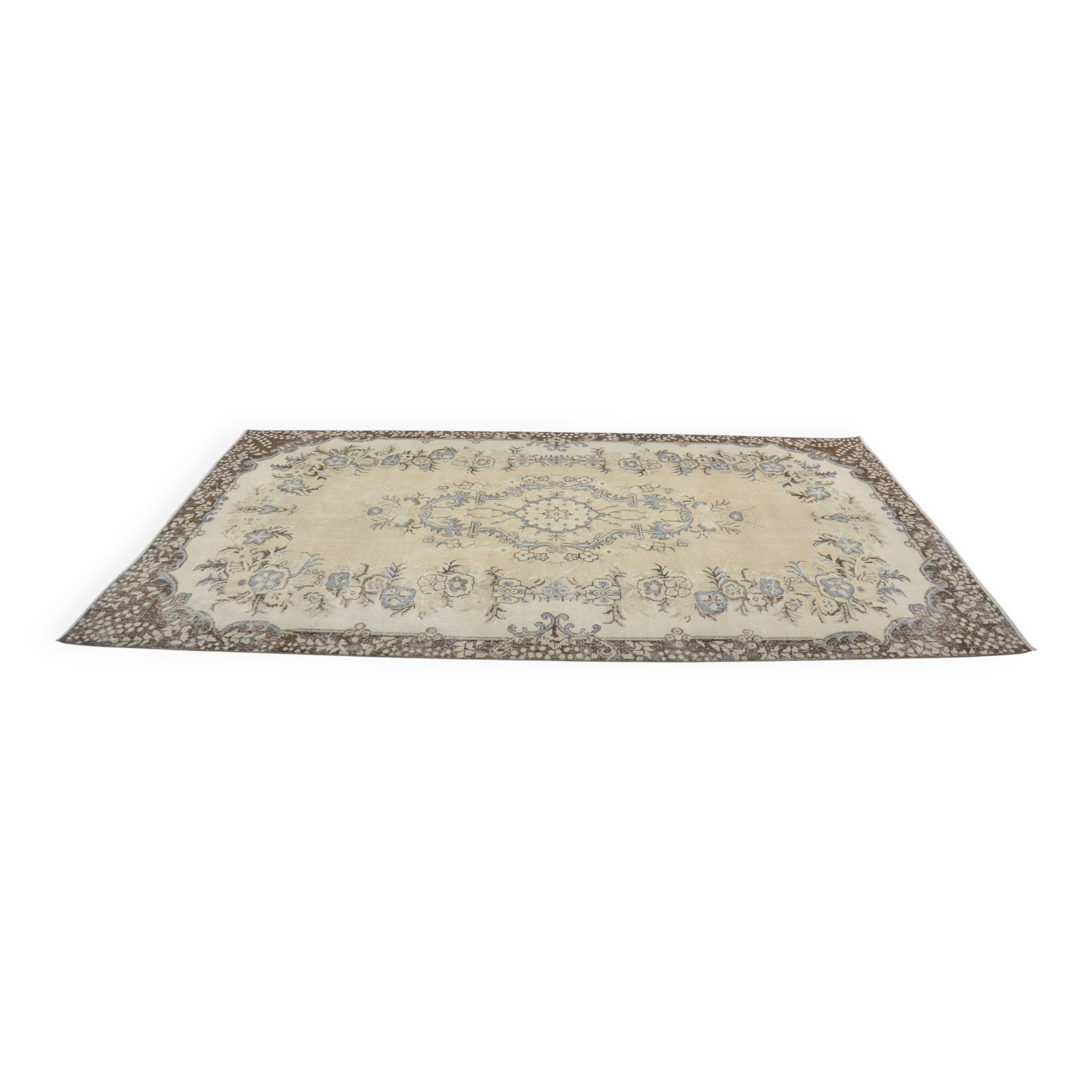 Oushak Turkish Vintage Rug sku 3266