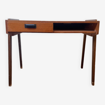 Vintage teak desk Scandinavian look 1960s