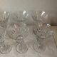 Suite of 8 water Baccarat Crystal glasses