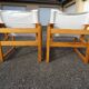 Paire de fauteuils style scandinave, années 70-80