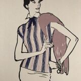 Fashion illustration 1957 by René Gruau