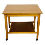 Scandinavian folding teak games table