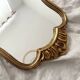 Antique Louis XV gilded mirror with vintage rocaille shell