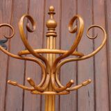 Portemanteau perroquet mural en demi style Thonet, 1900