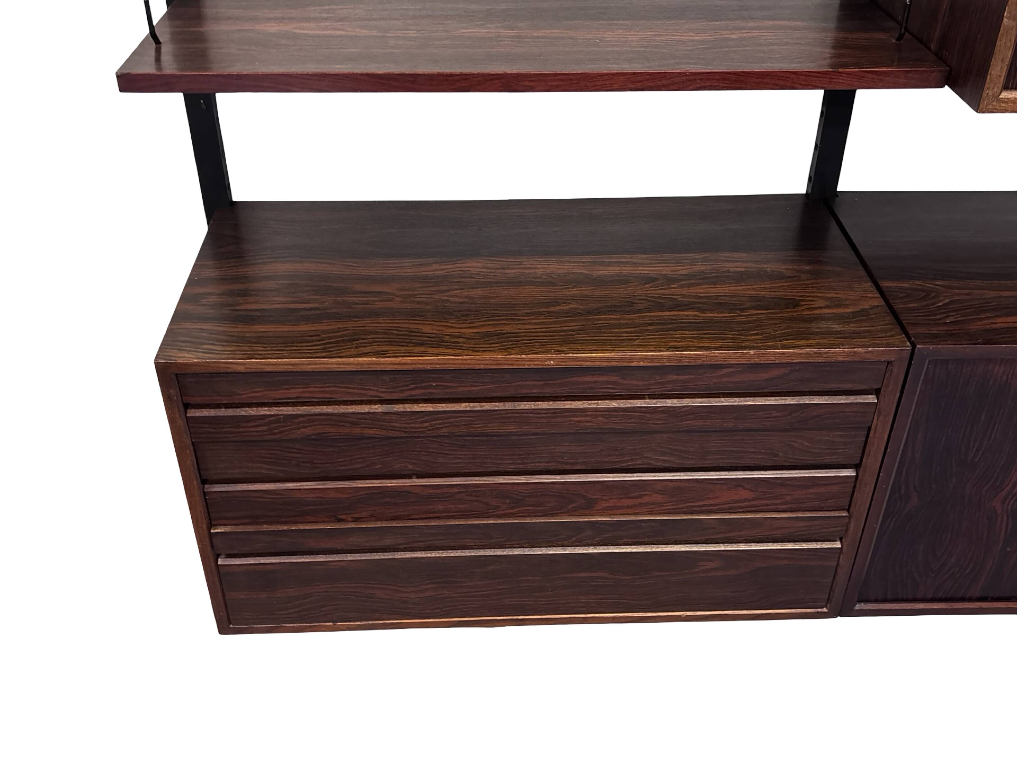 Vintage Poul Cadovius Royal System Wall System Rosewood