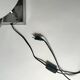 Bureau lamp / bedside lamp Bauhaus chrome metal & opal glass, design 1970