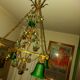 Very large art nouveau chandelier Murano (1 meter)