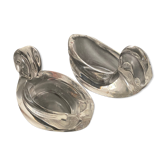 Salt shakers (salters) glass swan shape