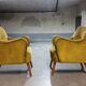 Fauteuil original années 50-60 design italien doré