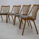 1960s beech dining chairs Czechoslovakia
