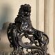 Pair of cast iron fire dogs
