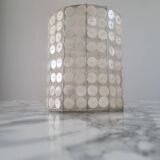 Vintage mother-of-pearl and nylon lampshade