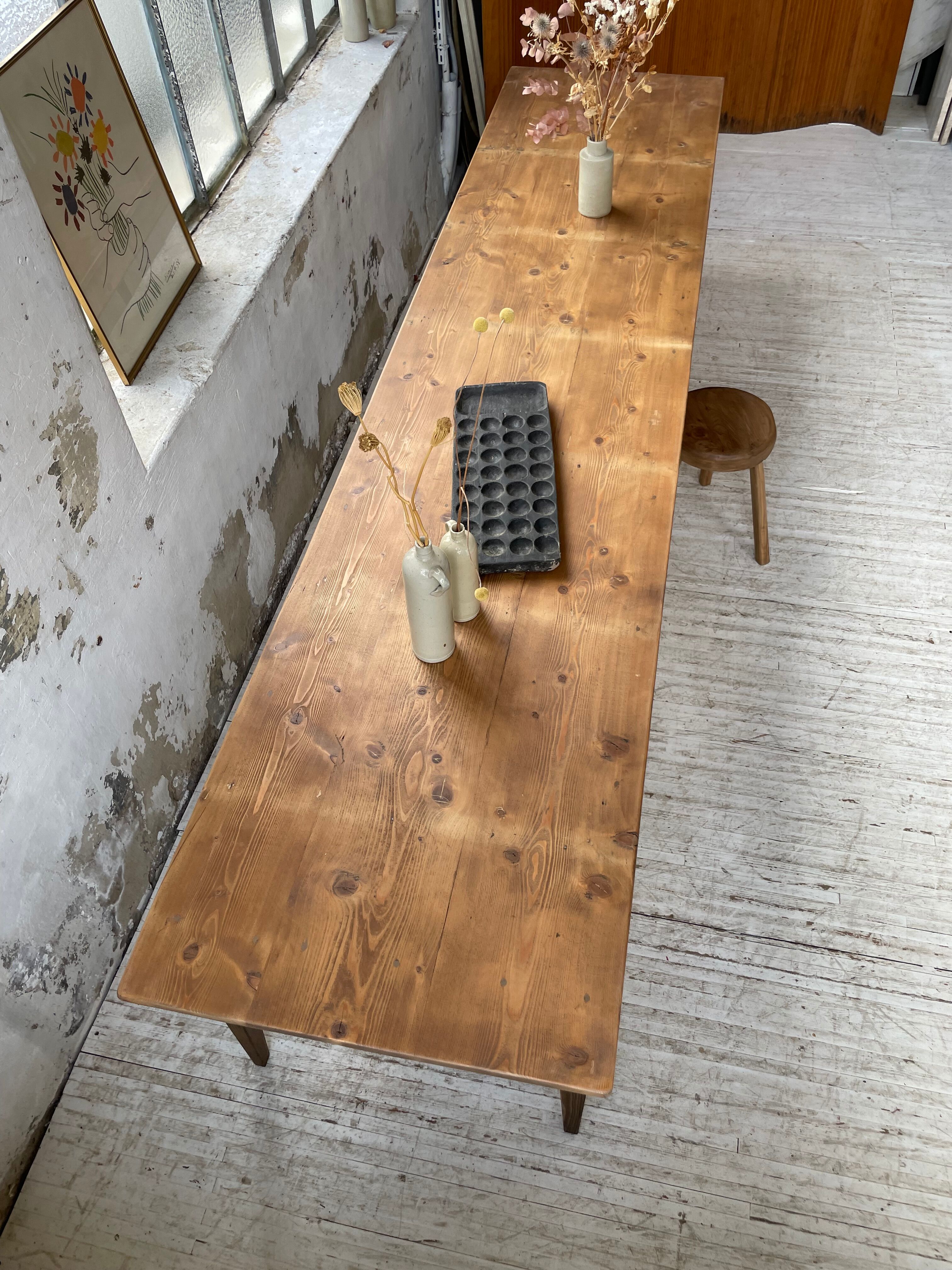 Xxl pine farmhouse table 338cm