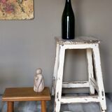 Old patinated workshop stool