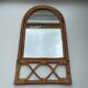 Miroir vintage en bambou