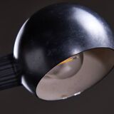Lampe de table noire mate avec capuchon sphérique
