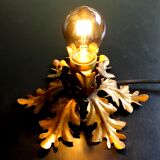 Banci firenze gilded flush mount italian wall lamp, 1960s