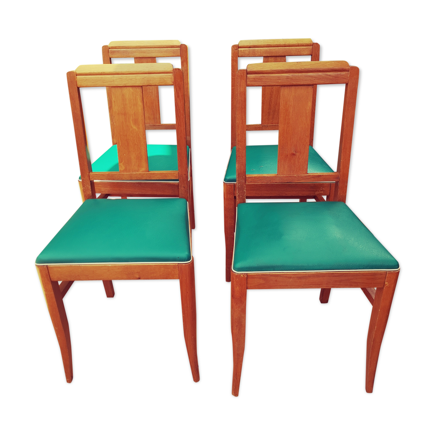 Lot of 4 art deco chairs