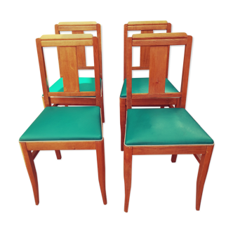 Lot of 4 art deco chairs
