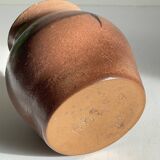 Vase artisanal signed stoneware vintage